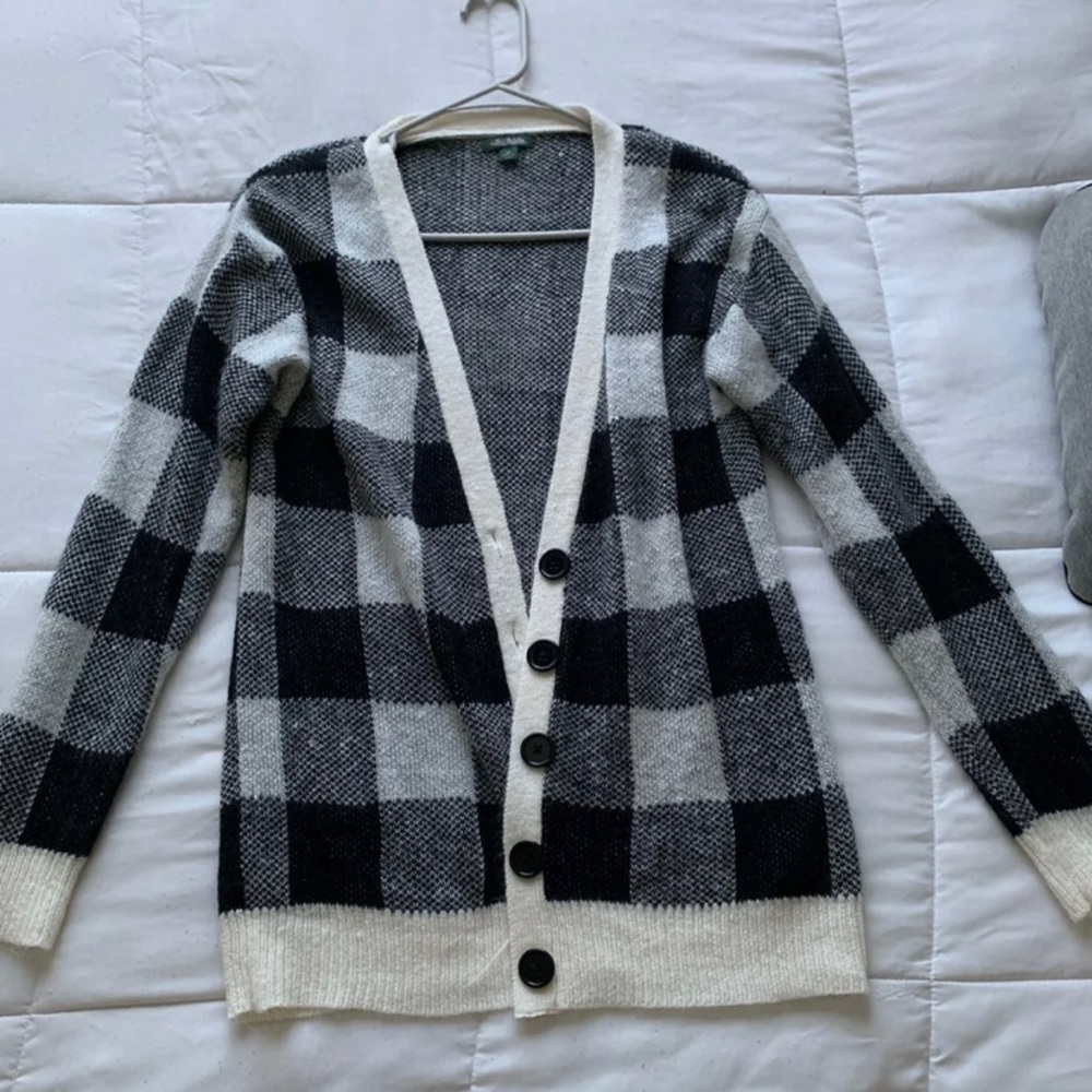 Plaid Cardigan